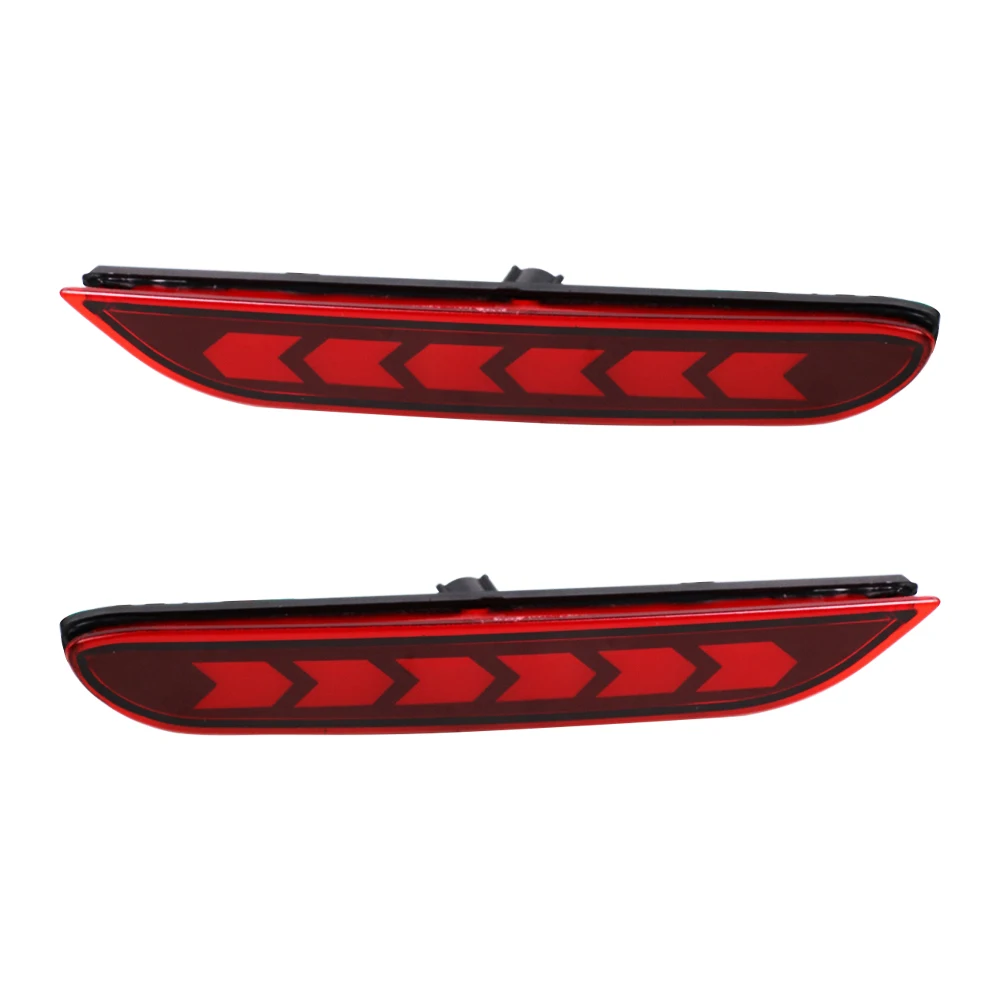 1 пара автомобильный Светодиодный отражатель задний противотуманный фонарь