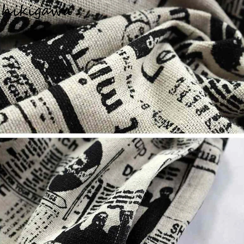 

Hikigawa Women's Clothing Pants Hip Hop Harajuku Men Trousers for Female Oversized Comics Print High Waist Joggers Sweatpants