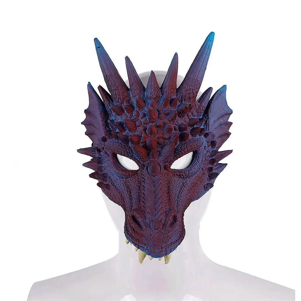 halloween mask Хэллоуин животное маска дракона модный маскарадный костюм для взрослой вечеринки Половина маска маскарадный маска Бэтмен маскарадный@ 25 - Цвет: halloween mask