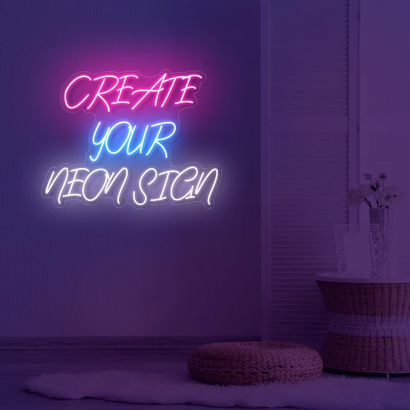 Custom Neon Sign Led Light Room Kawaii Logo Decor Japanese Custom Neon Light Sign Wedding Party Birthday Club Store Name Design