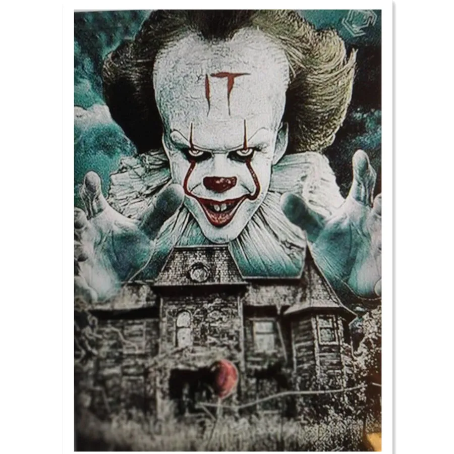 

Painting By Numbers Clown Acrylic Paints Handpainted Kits Canvas Drawing Unique Gift Home Wall Decor