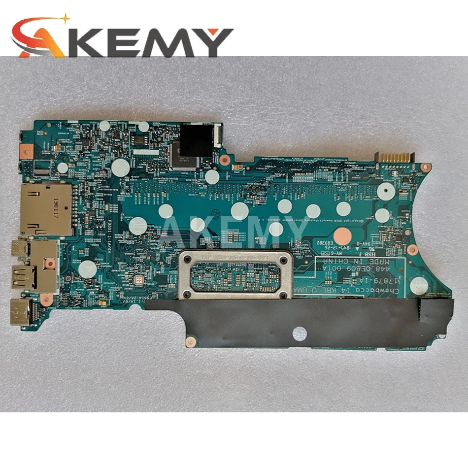 

AKemy For HP Pavilion x360 14-CD0007CA 14-CD Laptop Motherboard SR3LA I5-8250U CPU L18163-601 17879-1B 448.0E808.001B