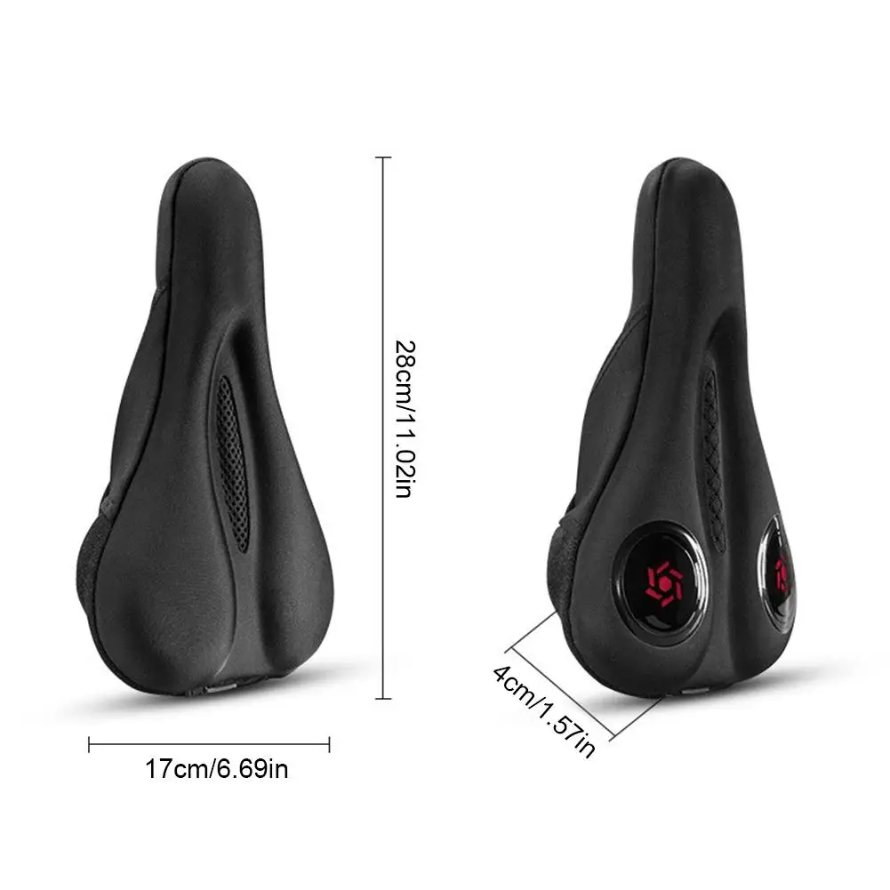 Удобное Силиконовое + губка с эффектом памяти велосипедное седло чехлом от дождя