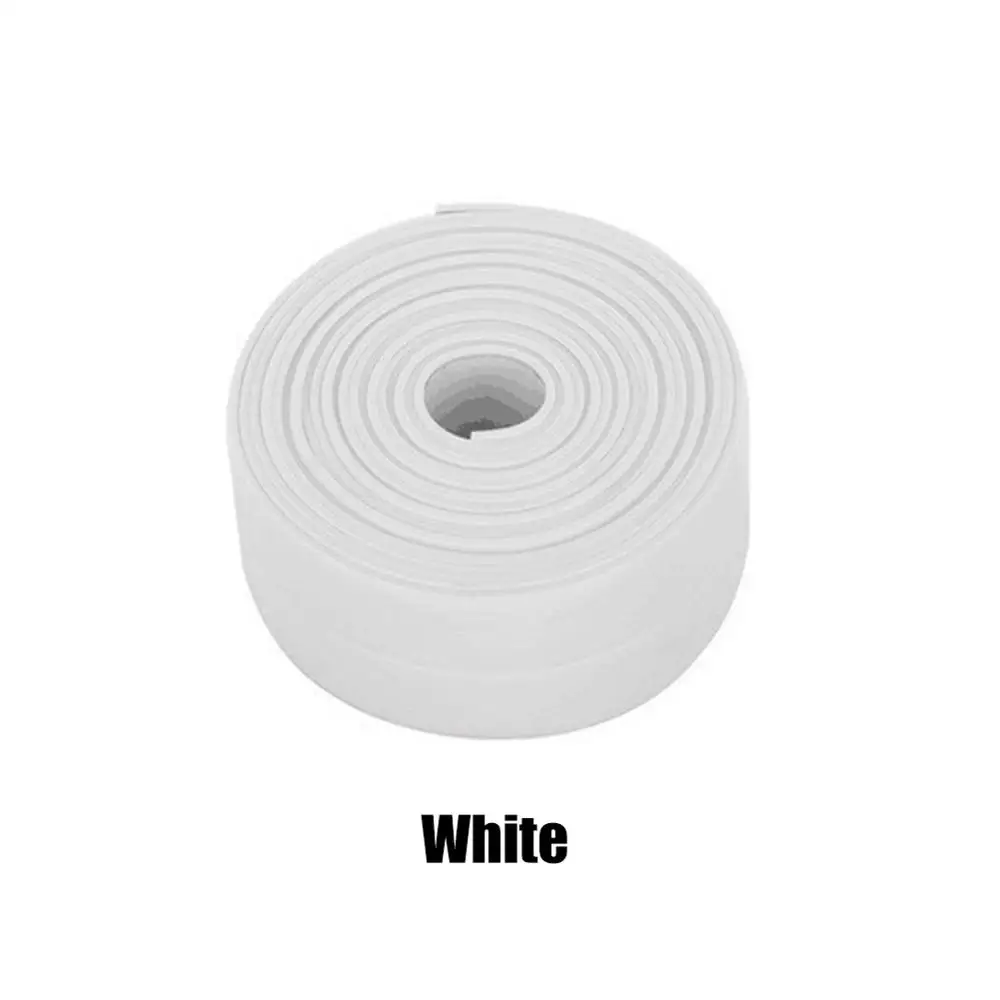 

New Durable Kitchen Bathroom Self Adhesive Wall Seal Ring Tape WC Waterproof PE Tape Mold Proof Edge Trim Tape Accessory