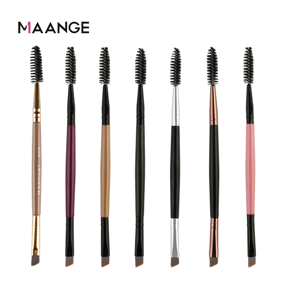 MAANGE 1 шт. Двусторонняя Кисть для макияжа бровей растушевка плоская Угловая
