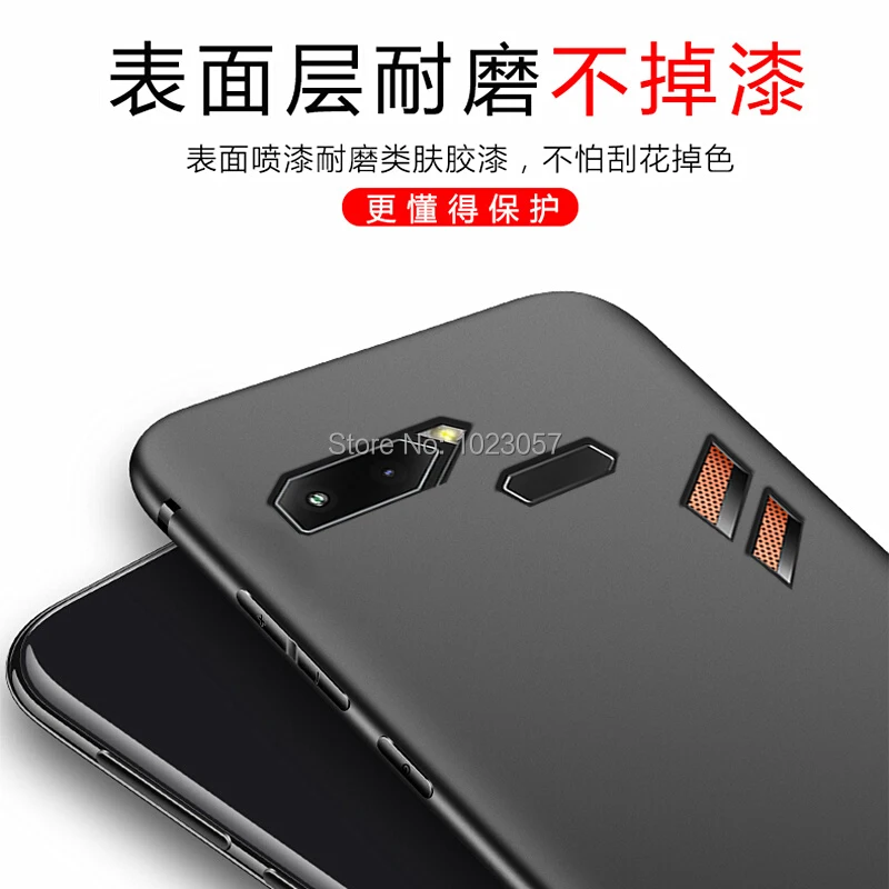 Для ASUS ROG Phone черный мягкий ТПУ с полным закаленным стеклом для ASUS ZS 600KL ZS 600KL Z01QD ASUS_Z01QD Couqe чехол