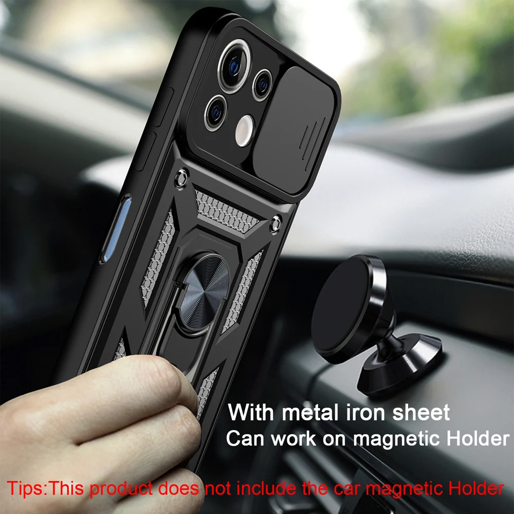keysion shockproof case for xiaomi mi 11 lite 5g ne 11t 12 x push pull camera protection phone cover for poco m3 m4 pro f3 x3 gt free global shipping