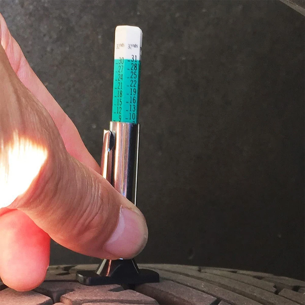 

Car Tyre Tire Tread Auto Depth Thickness Gauge Meter 25MM Measuring Pen Color Coded Digital Caliper Monitoring Tool