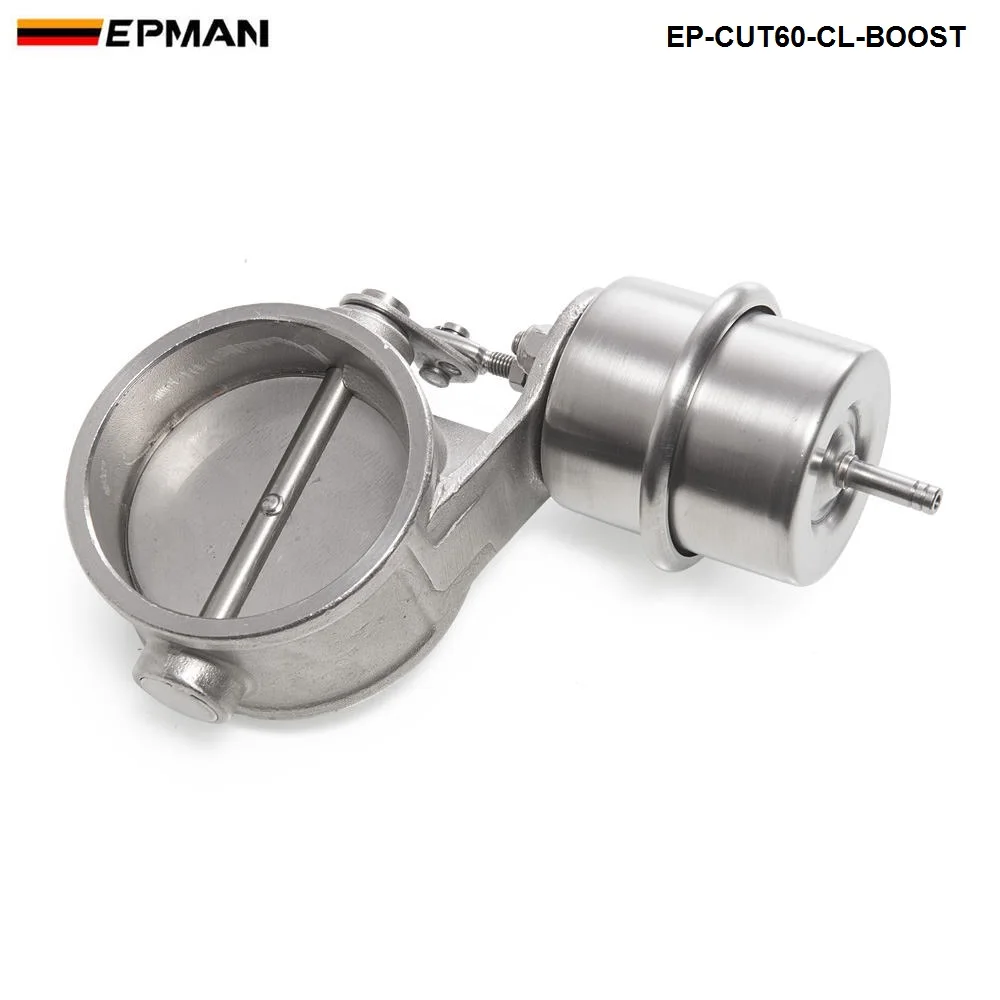 

NEW Boost Activated Exhaust Cutout / Dump 60MM Close Style Pressure: about 1 BAR AF-CUT60-CL-BOOST