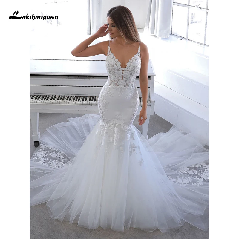 

Lakshmigown на тонких бретелях с низким вырезом на спине белое кружевное сексуальное нижнее белье с глубоким v-образным вырезом Свадебное платье ...