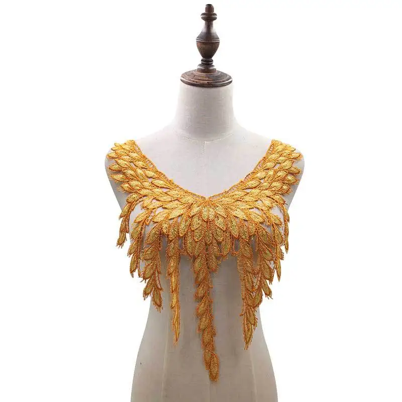 

Вышивка, с круглой горловиной, для творчества, искусственные Съемная воротники водорастворимый Женская бутоньерка объемные кружевные аксе...