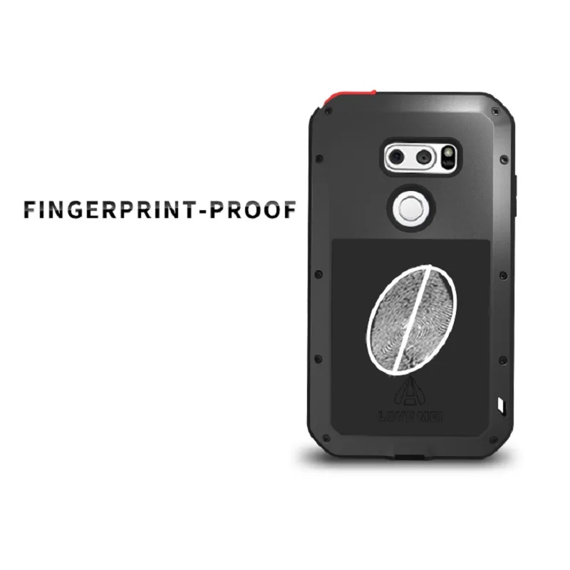 Мощный алюминиевый защитный чехол LOVE MEI для LG V30 V20 V10 V40 противоударный всего тела