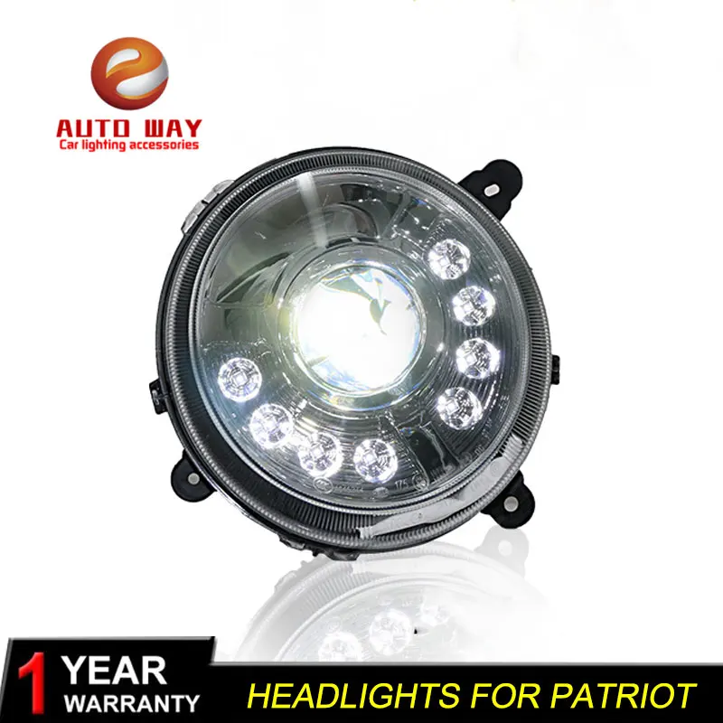 Чехол для стайлинга автомобиля фары Jeep патриот Патриот 2011 2015 светодиодный DRL