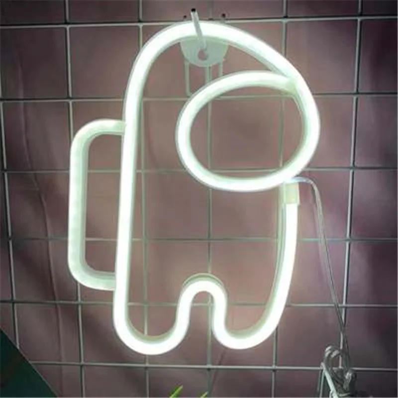 

Astronaut LED Neon Light Sign Game Lamp Neon Wall Lights Night Lamp for Room Holiday Party Decoration Cool Christmas Gift Usb