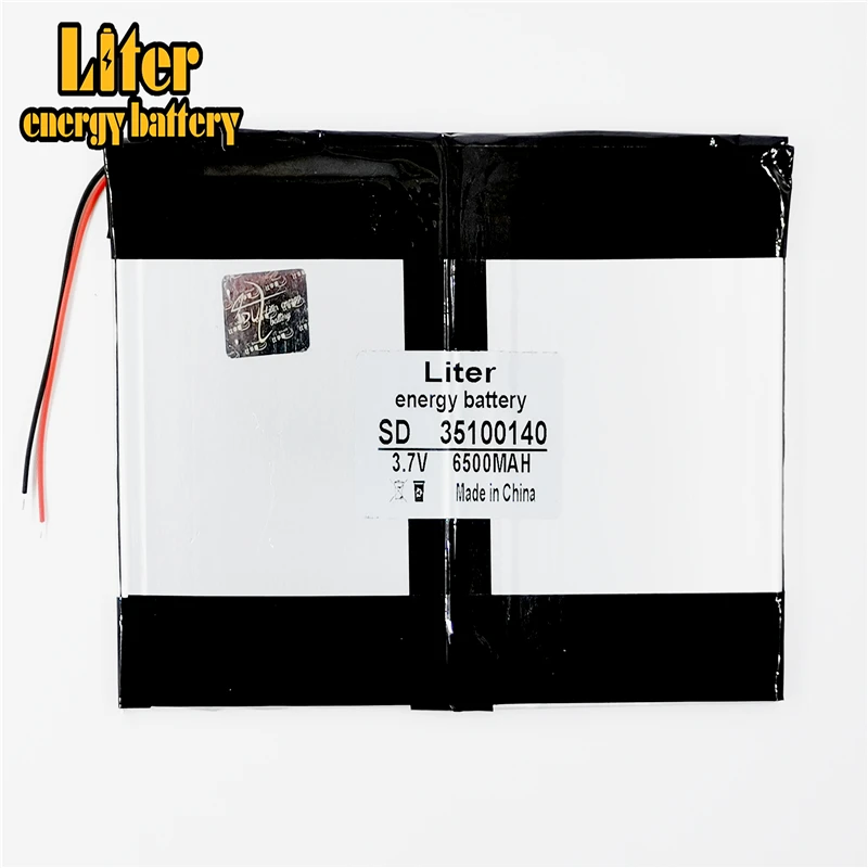 

3.7v 6500mAH (polymer lithium ion battery) Li-ion battery for tablet pc 9.7 inch 10.1 inch speaker [35100140]