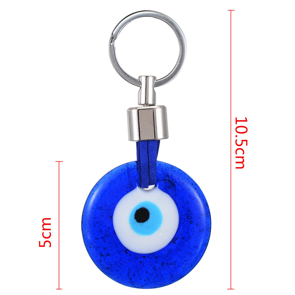 

1pc New Blue Evil Eye Pendant Keyring Bag Hanging Pendant Blessing Protection Decoration Keychain