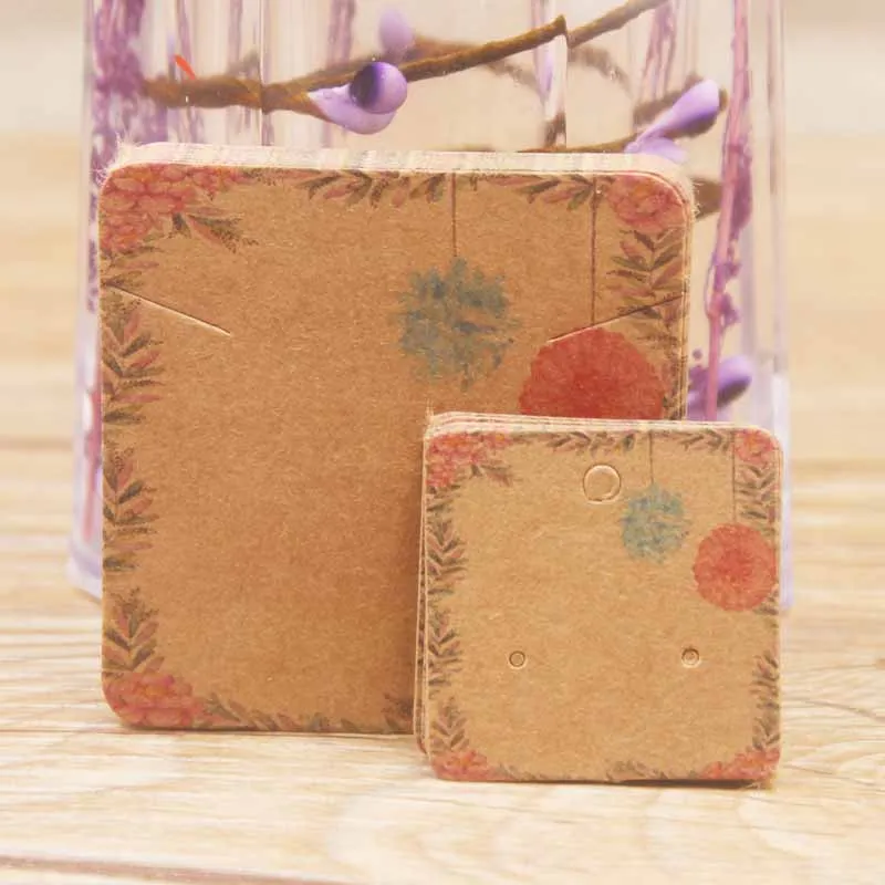 

Marble 5*5cm Elegant Jewelry Necklace Pendant Package Card Cute Stud Earring Display Card Per Lot