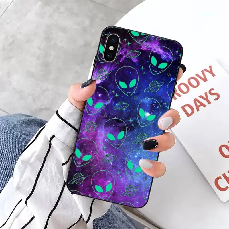 

Space star alien Phone Case for iPhone 11 12 pro XS MAX 8 7 6 6S Plus X 5S SE 2020 XR mini