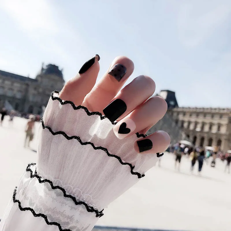 Новинка высокое качество полное покрытие квадратный накладной патч для ногтей