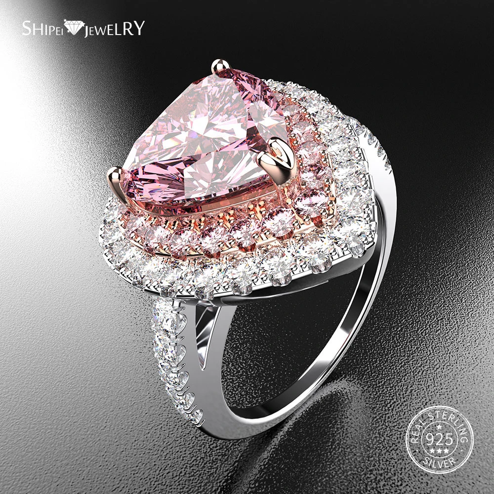 Женское Обручальное Кольцо Shipei ювелирное изделие из стерлингового серебра 100%