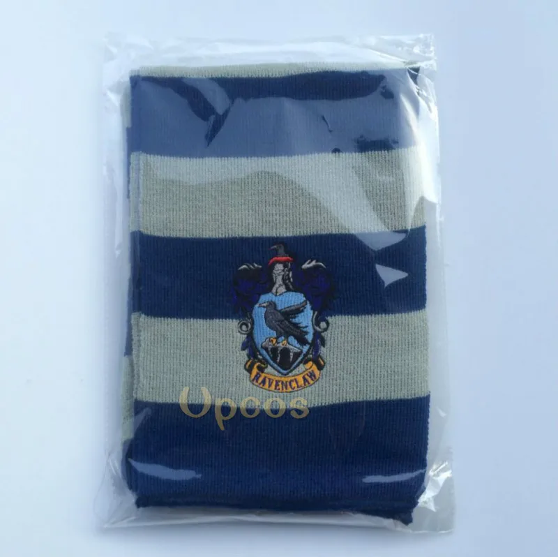 Шарф для косплея Гриффиндор Слизерин Hufflepuff Ravenclaw potter шарф шарфы костюмы подарок оптом - Цвет: Ravenclaw