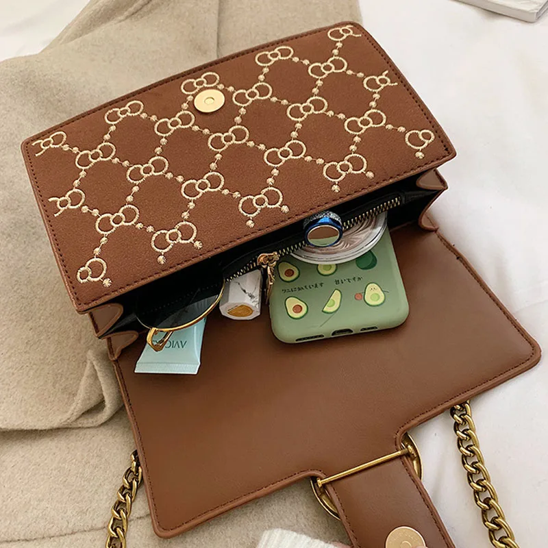 2020 новый дизайн Замшевая сумка с оленем маленькие Лоскутные сумки через плечо