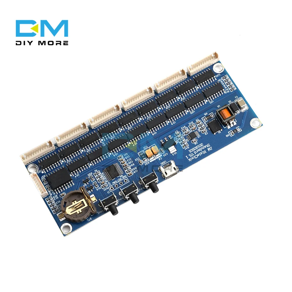Micro USB DIY электронная трубка светящаяся цифровой светодиодный модуль часов IN14 QS30
