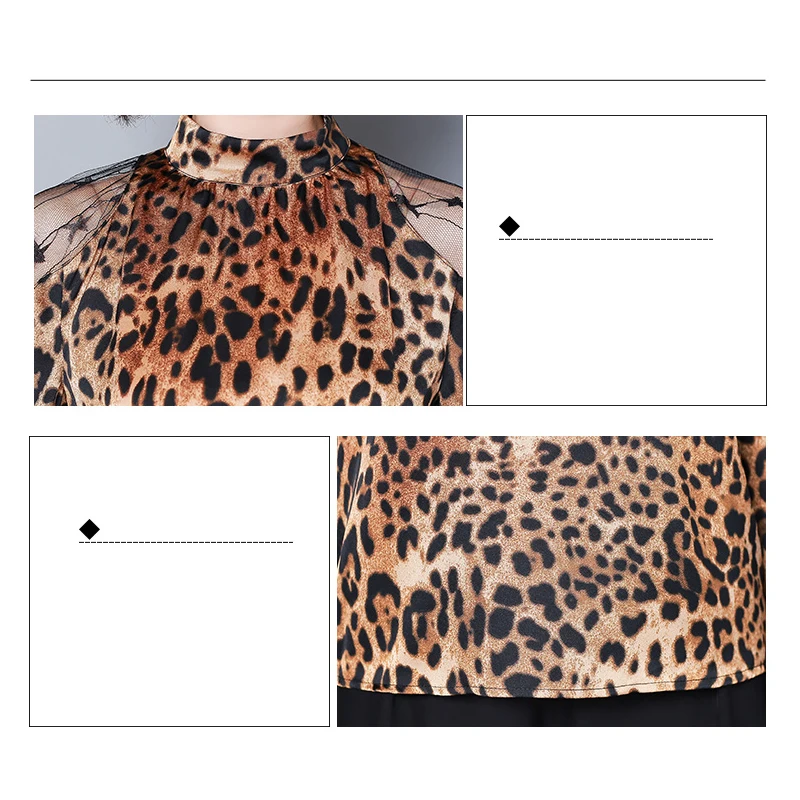 Женская блузка с длинным рукавом Сексуальная кружевная шифоновая открытыми