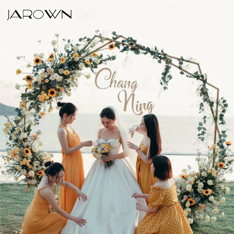 

JAROWN Wedding Arch Double Hexagon Wedding Stage Geometric Wrought Iron Diamond Hexagonal Arch Backdrop Stand Decor Flower Stand