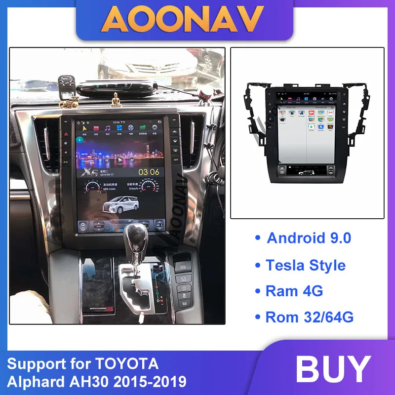 

2din android car auto Radio multimedia player for TOYOTA Alphard AH30 2015-2019 car stereo autoradio vertical screen DVD player