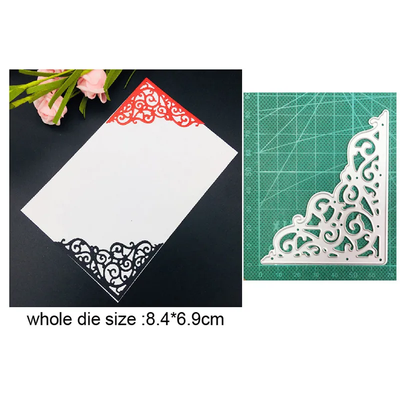 

Cutting dies Lace Corner Frame Metal Cutting Dies for Scrapbooking Paper and Card Making Decorative Embossing Die Cut Craft dies