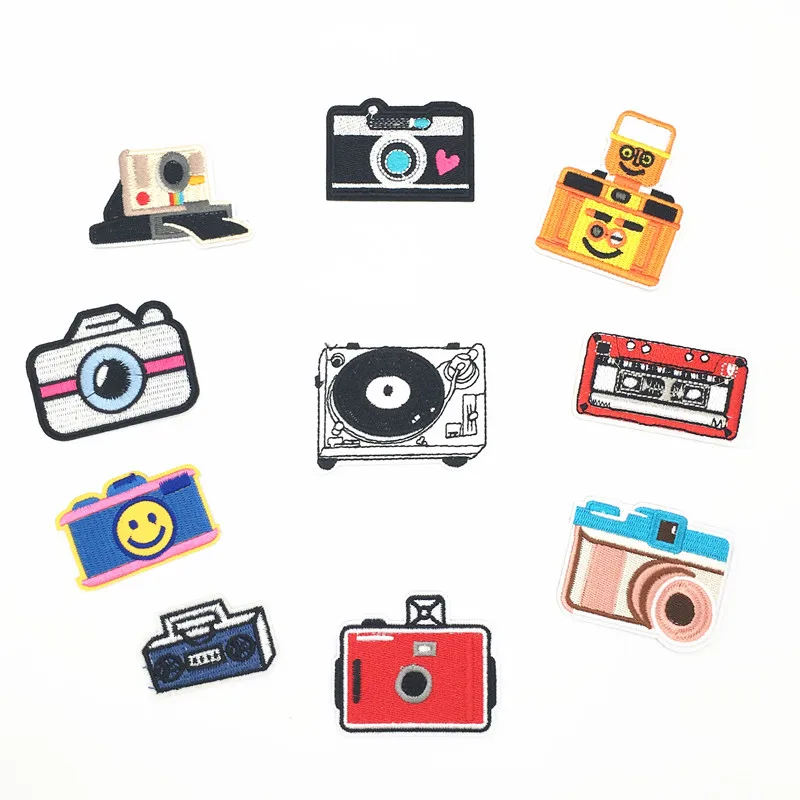 Нашивки для камеры на одежду железная нашивка вышивка значки полосатая