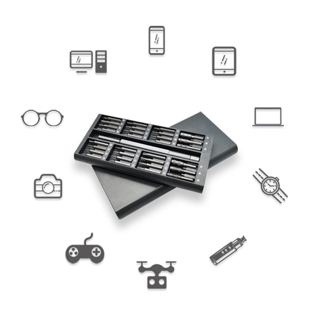 Набор прецизионных магнитных отверток 63/25 в 1 с ручкой профессиональные биты для