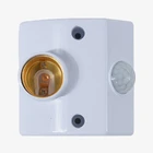 Для коридора энергосберегающий белый для ванной комнаты E27 светодиодный держатель лампы инфракрасный умный дом датчик движения лампа розетка переключатель