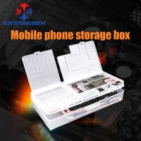 sunshine ss 001a double layer mobile phone repair storage box lcd screen motherboard ic chip assembly screw organizer container