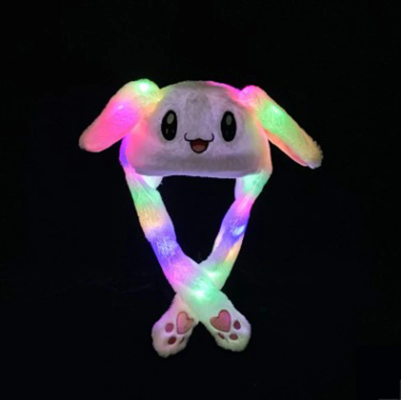 

Parent-Child Plush Bunny Hats Binaural Moving Hats Asian Net Red Cartoon Luminous Hats, Mother Child Fashion Trends Sell Well