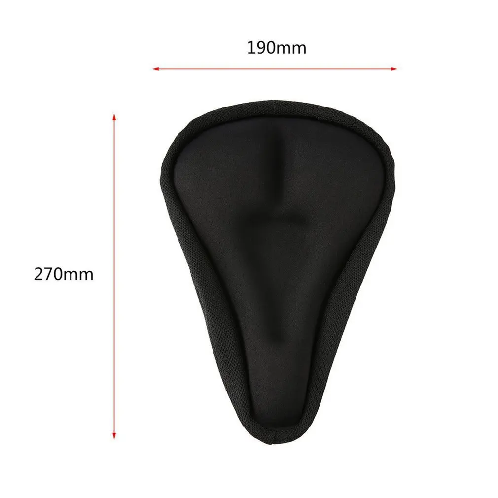 

Black Durable Men 3D Bike Bicycle Cycle Extra Comfort Gel Pad Cushion Cover Front Seat Mat Saddle Seat for Outdoor Sports