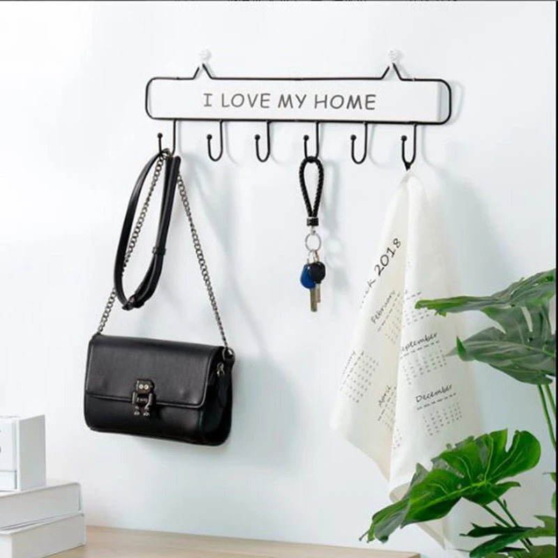1 шт. милый настенный держатель для ключей с рисунком 3 крючка цепочка хранения