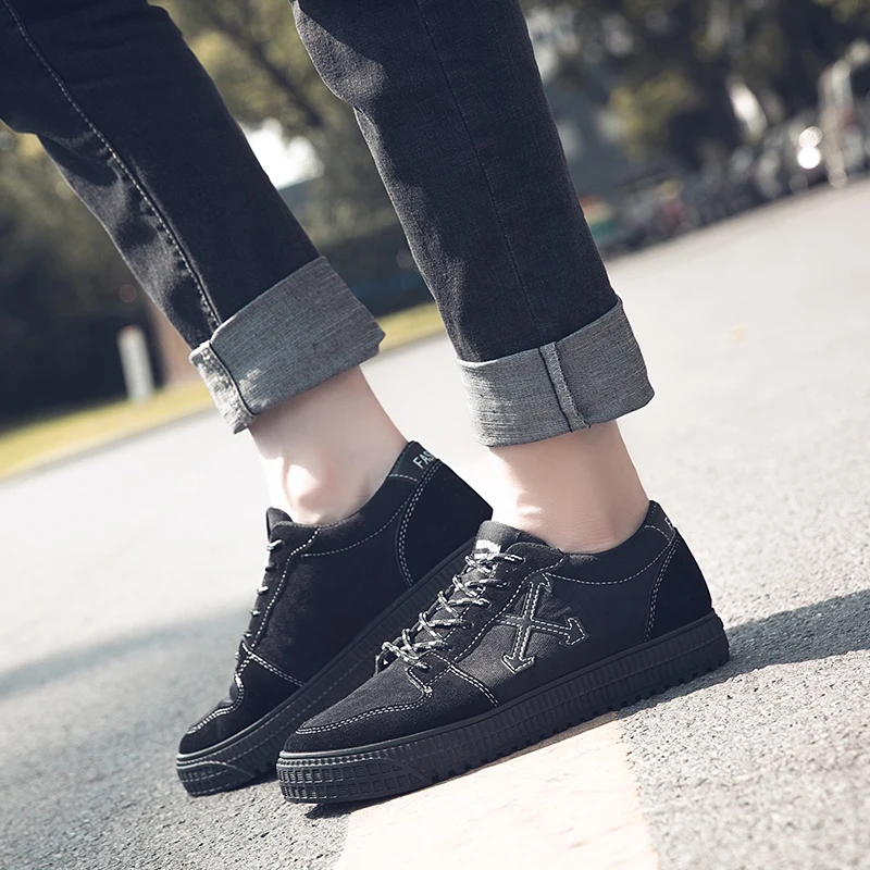 Casual Shoes Men Breathable Canvas Comfortable Vulcanize Fashion Flats Sports Outddor Non-slip Walking Sneaker | Обувь