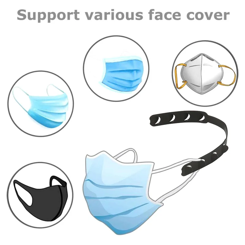 10 шт черная маска крючки удлинителя анти-крепление для ушей декомпрессии