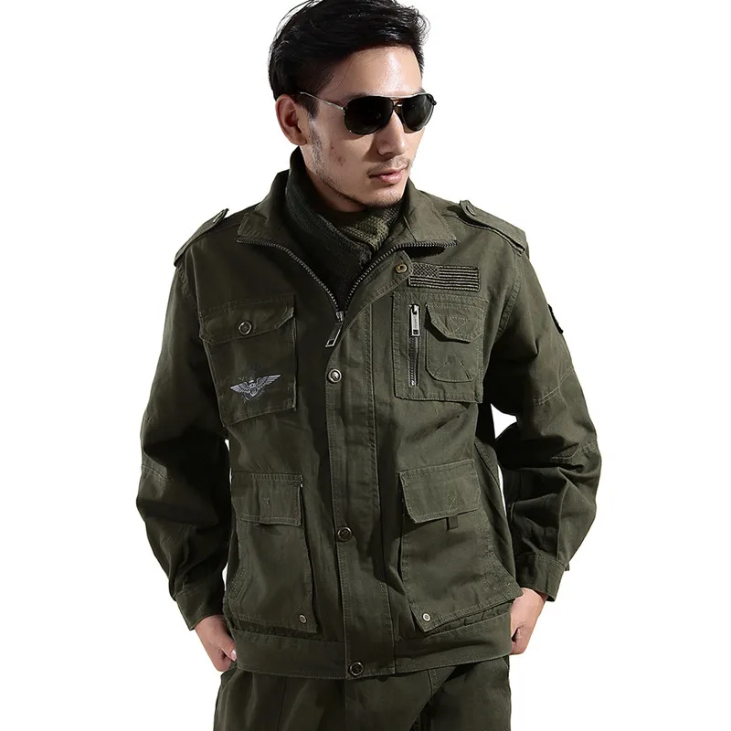 Высококачественная армейская Военная Униформа Ma1 армейский зеленый пиджак в