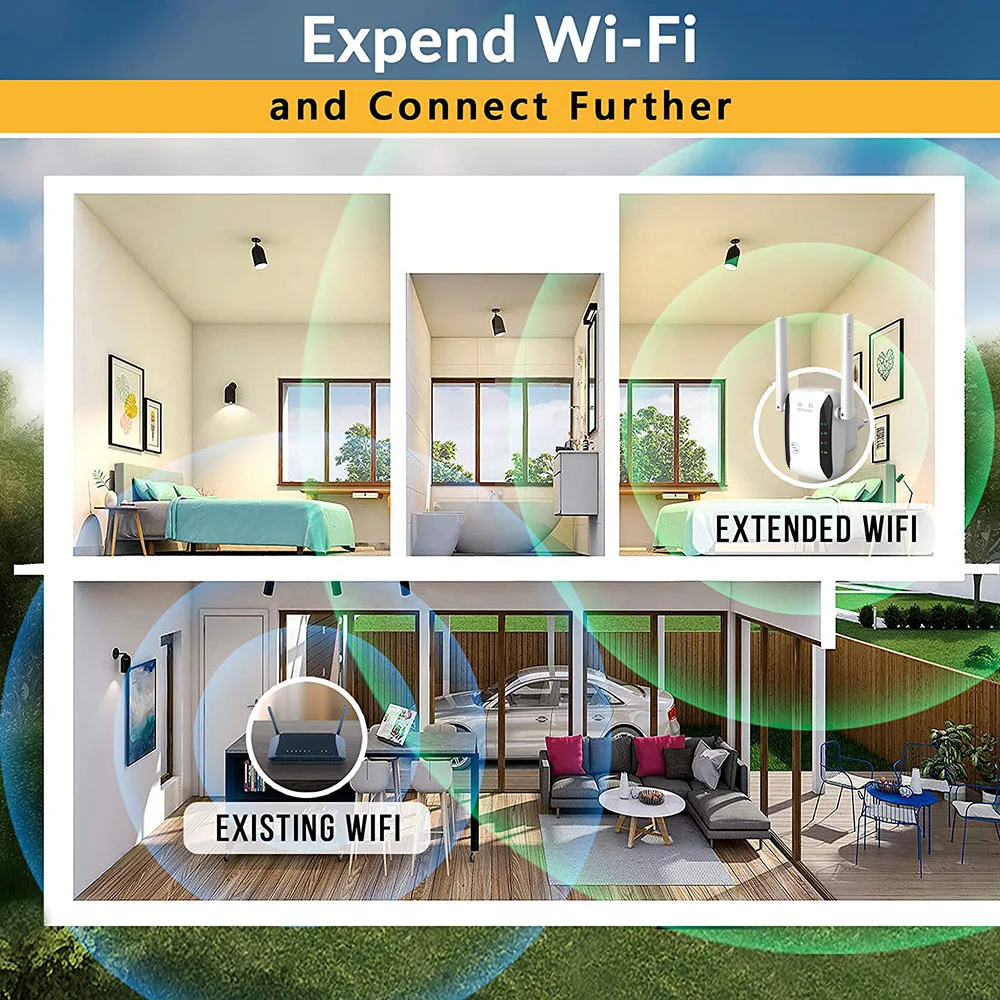 роутер wi fi усилитель wifi сигнала вай фай Wireless Wifi Repeater Range Extender Router Wi-Fi Signal Amplifier 300Mbps