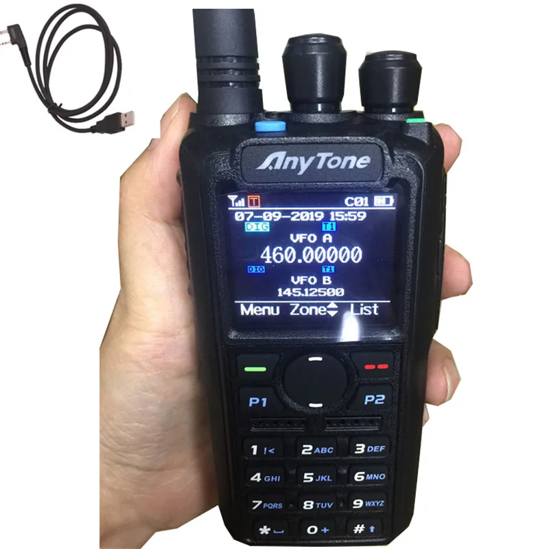 AnyTone/Freepass цифровой + аналоговый двойной частоты режим APRS GPS