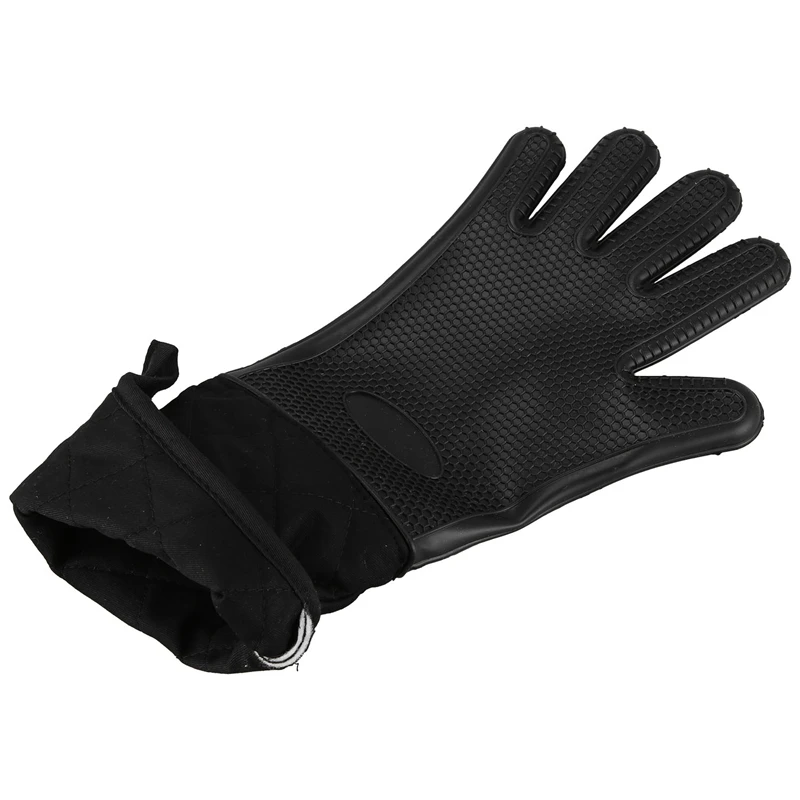 1 шт. термостойкие силиконовые кухонные перчатки для барбекю и духовки готовки