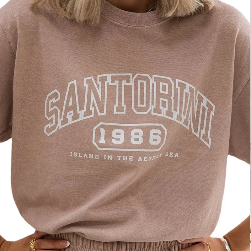 

Casual Loose Long Sleeve New Girls Light Gray Vintage Design Letters Printing Sweatshirt Women Oversized Hoodie Warm Winter Tops