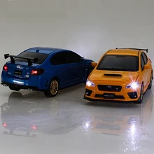 1:32 Subaru WRX STI Alloy Sports Car Diecast High Simulation Model Metal Toy Vehicle Sound and Light Collection Toys for boys