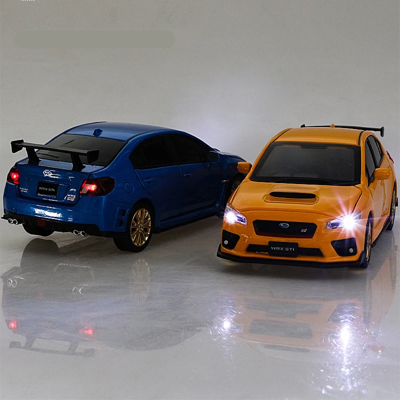 Спортивный автомобиль Subaru WRX STI 1:32 литый под давлением модель высокой модели