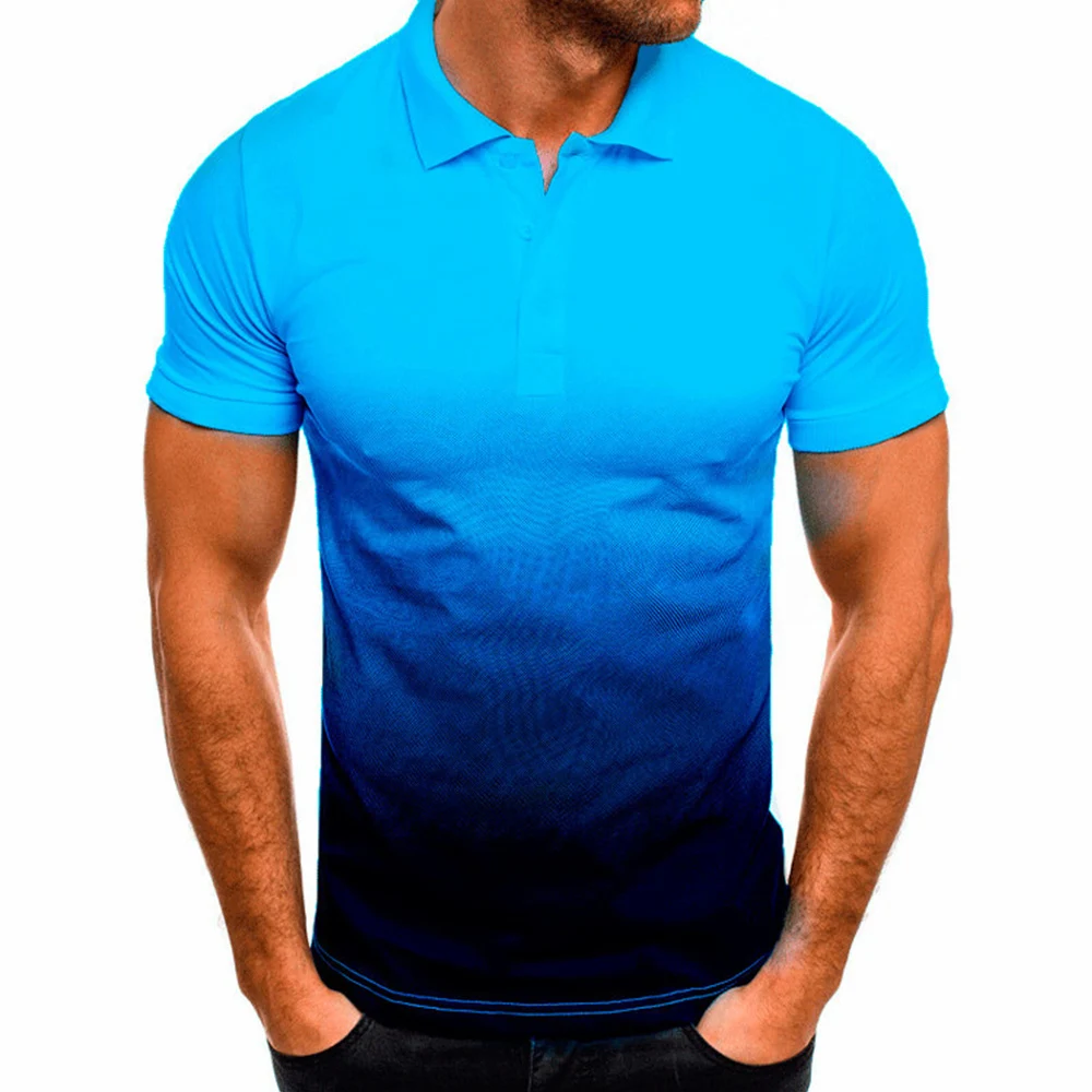 

2021 New Spring And Summer Lapel Stitching Fashion Half-sleeved Casual Loose Polo Shirt Men's Short-sleeved Casual Wear 3XL