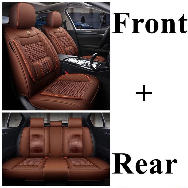 Автомобильные чехлы для Nissan Qashqai Navara D22 Juke X-trail Leaf Tiida Versa Murano Kicks Dualis LIVINA NP300 автомобильные аксессуары - Название цвета: Coffee standard