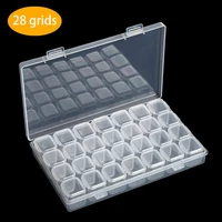 28 grids plastic storage box diamond painting rhinestone accessories for diy craft embroidery